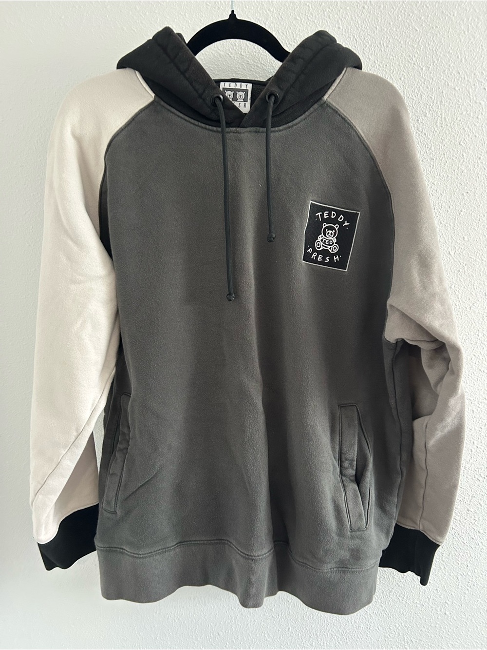 Teddy Fresh Four-Tone Charcoal Hoodie